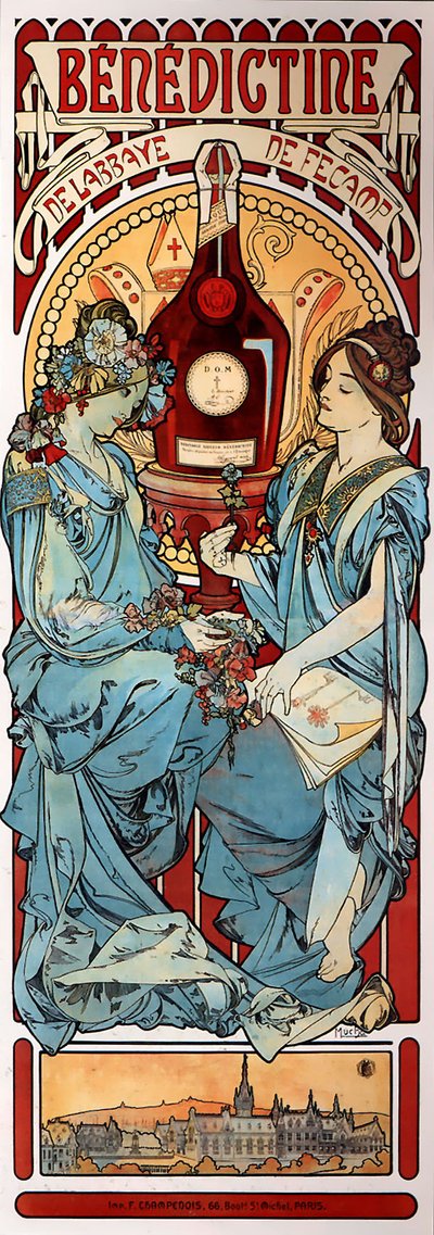 Benedictine by Alphonse Mucha